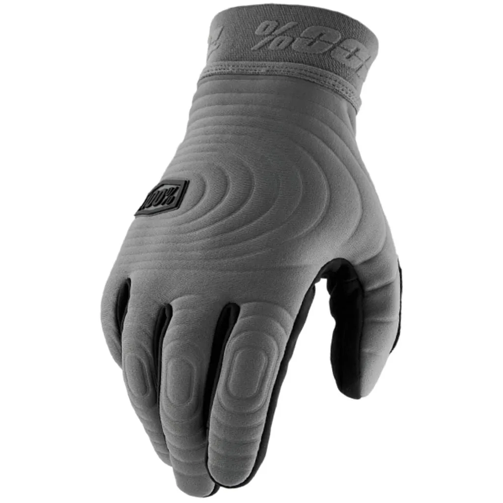 100% Brisker Xtreme Glove - Grey