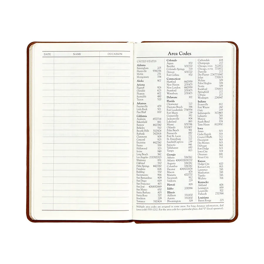 2025 Pocket Datebook Planner 5" - Traditional & Goatskin