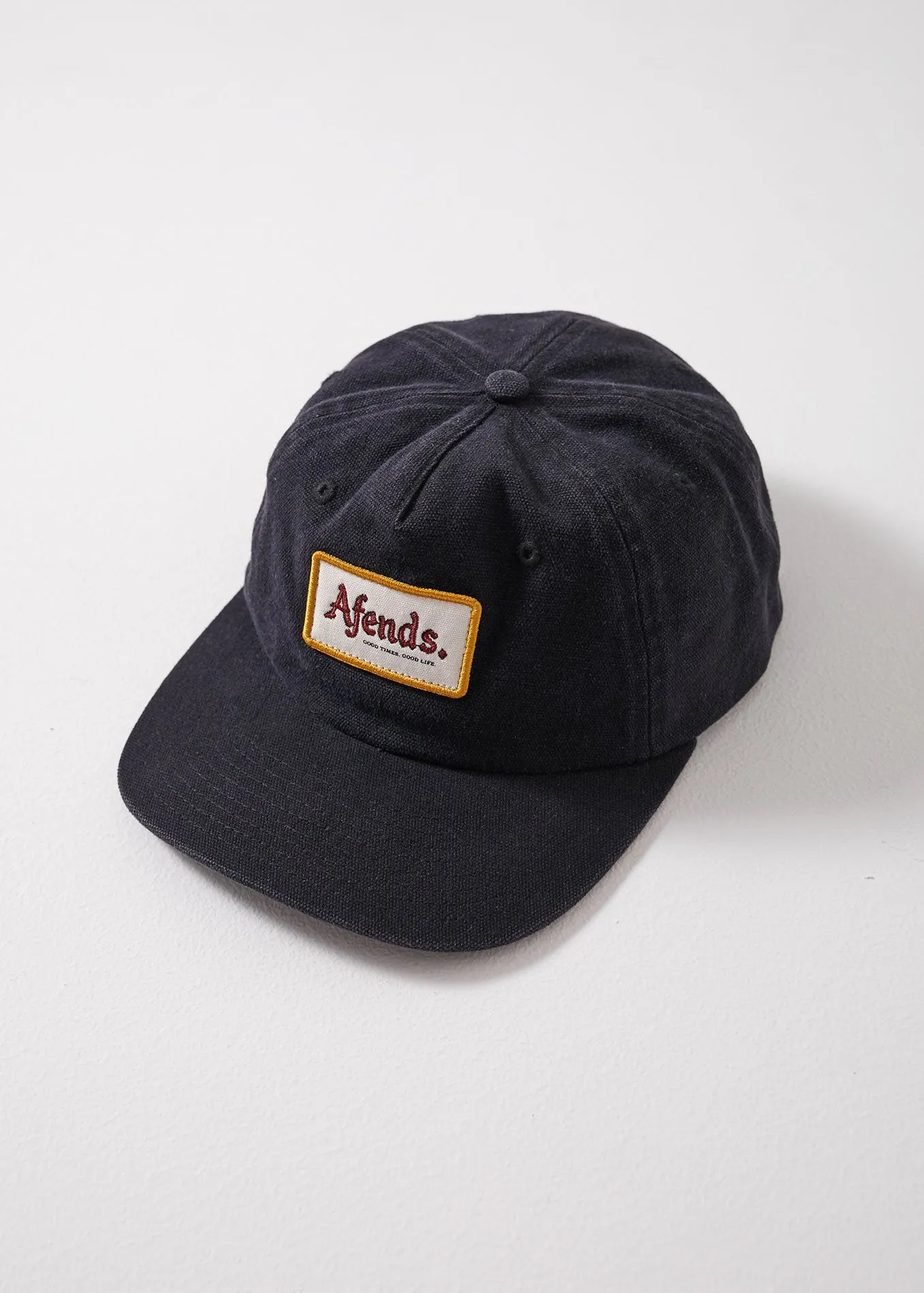 Afends Unisex Offshore - Snapback Cap - Stone Black