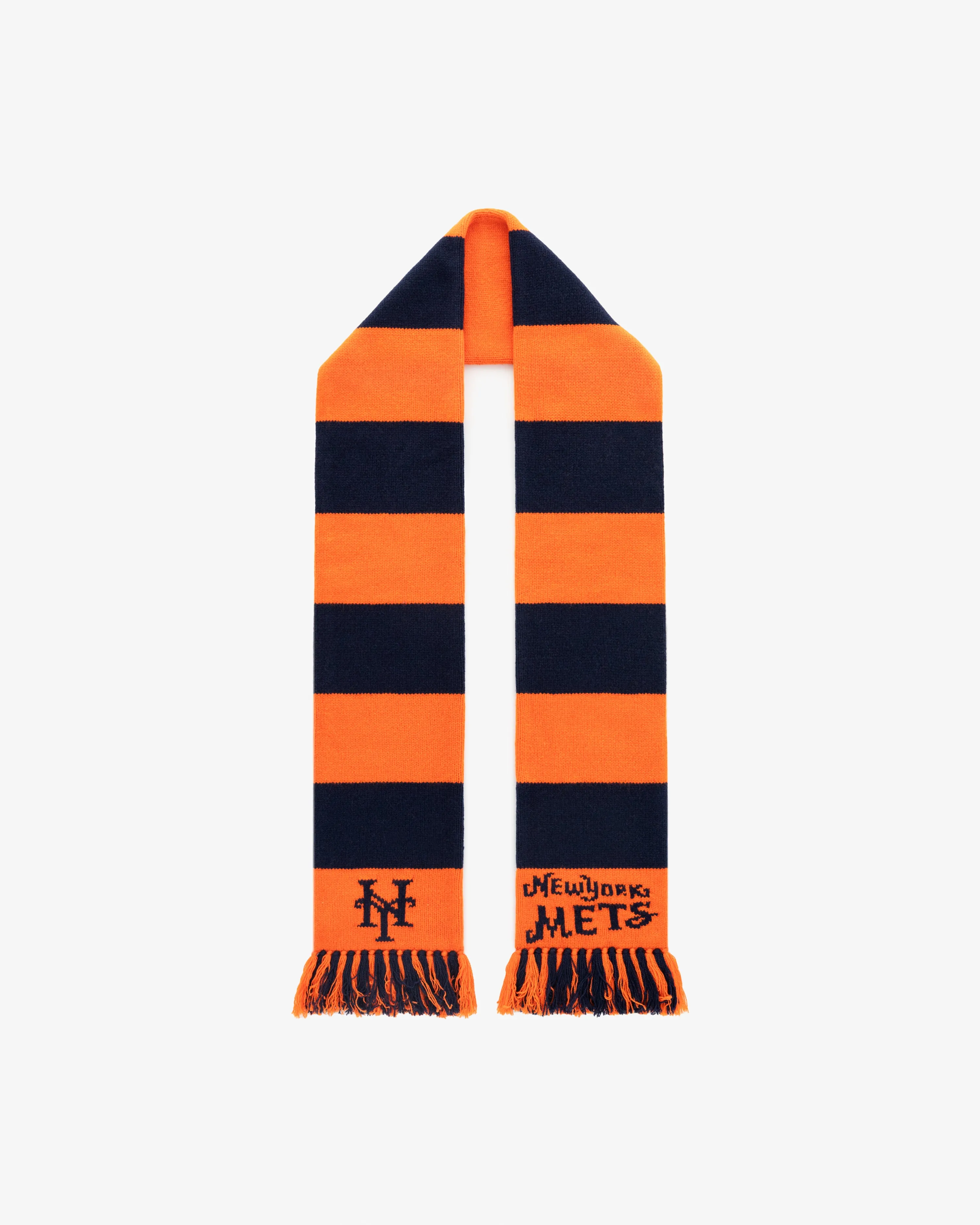 ALD / New York Mets Striped Wool Scarf