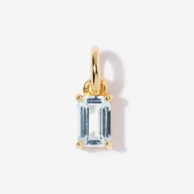 Aquamarine Necklace Charm