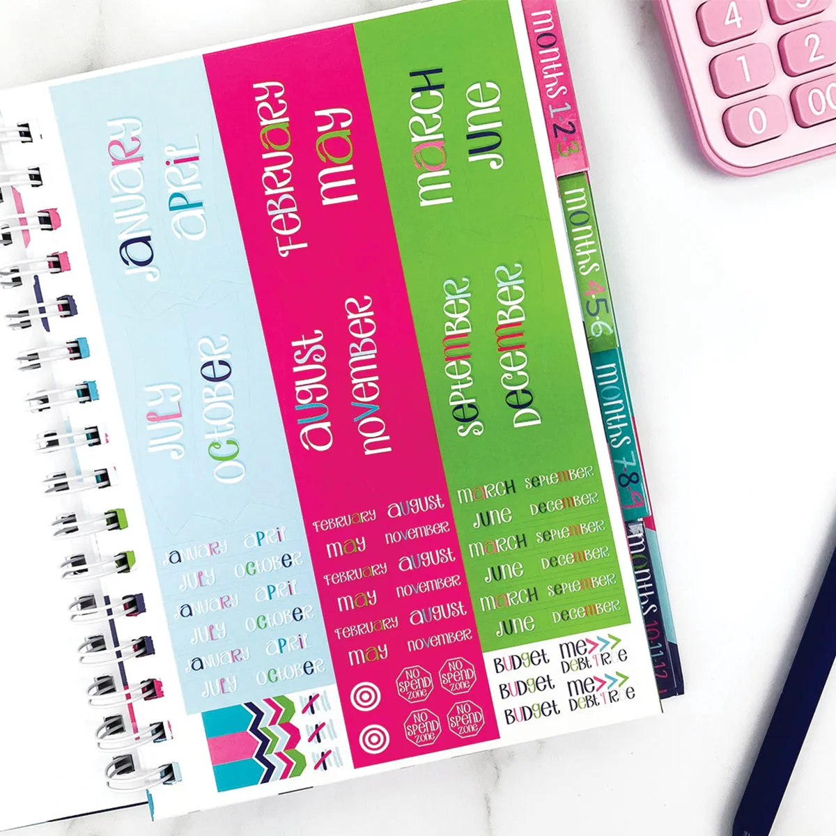 Budgeting Bundle | Budget Binder™ Financial Workbook   Mini Peek at the Week® Planner Pad   Sticker Set