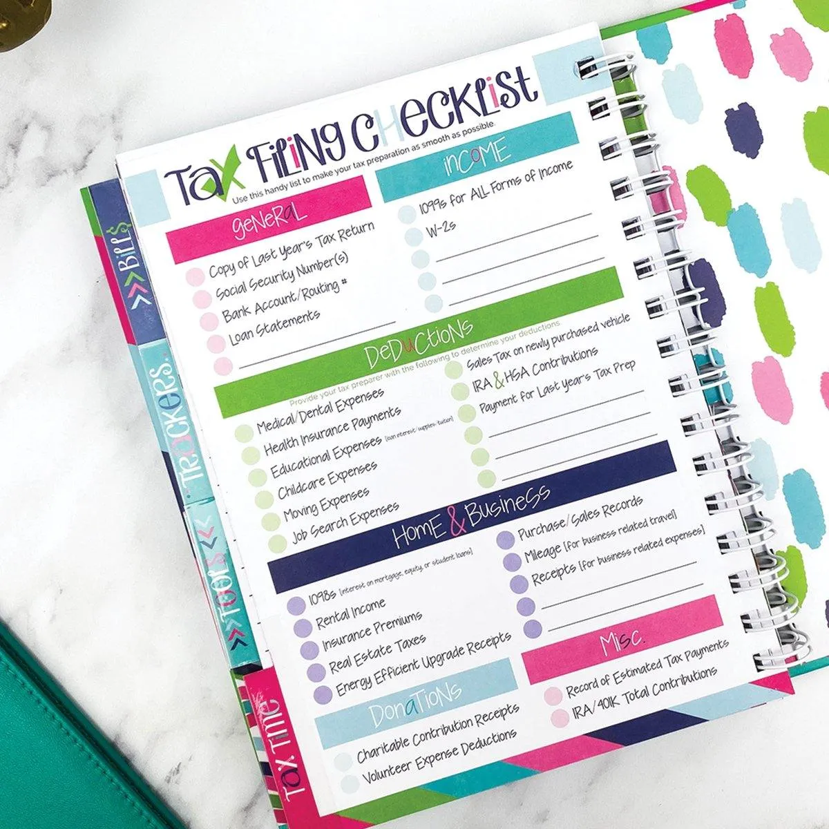 Budgeting Bundle | Budget Binder™ Financial Workbook   Mini Peek at the Week® Planner Pad   Sticker Set