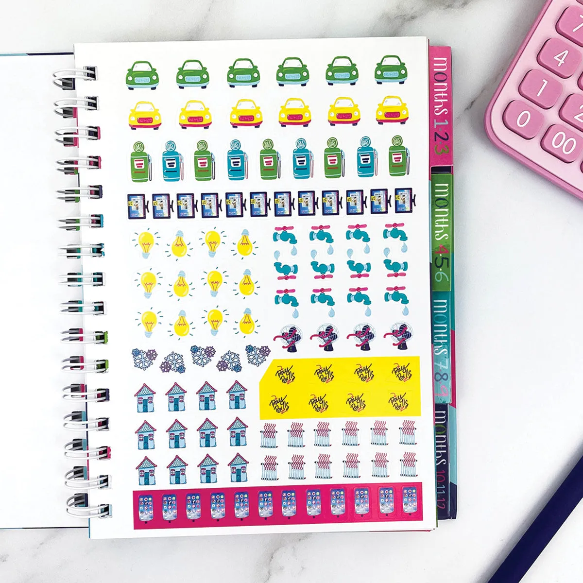 Budgeting Bundle | Budget Binder™ Financial Workbook   Mini Peek at the Week® Planner Pad   Sticker Set