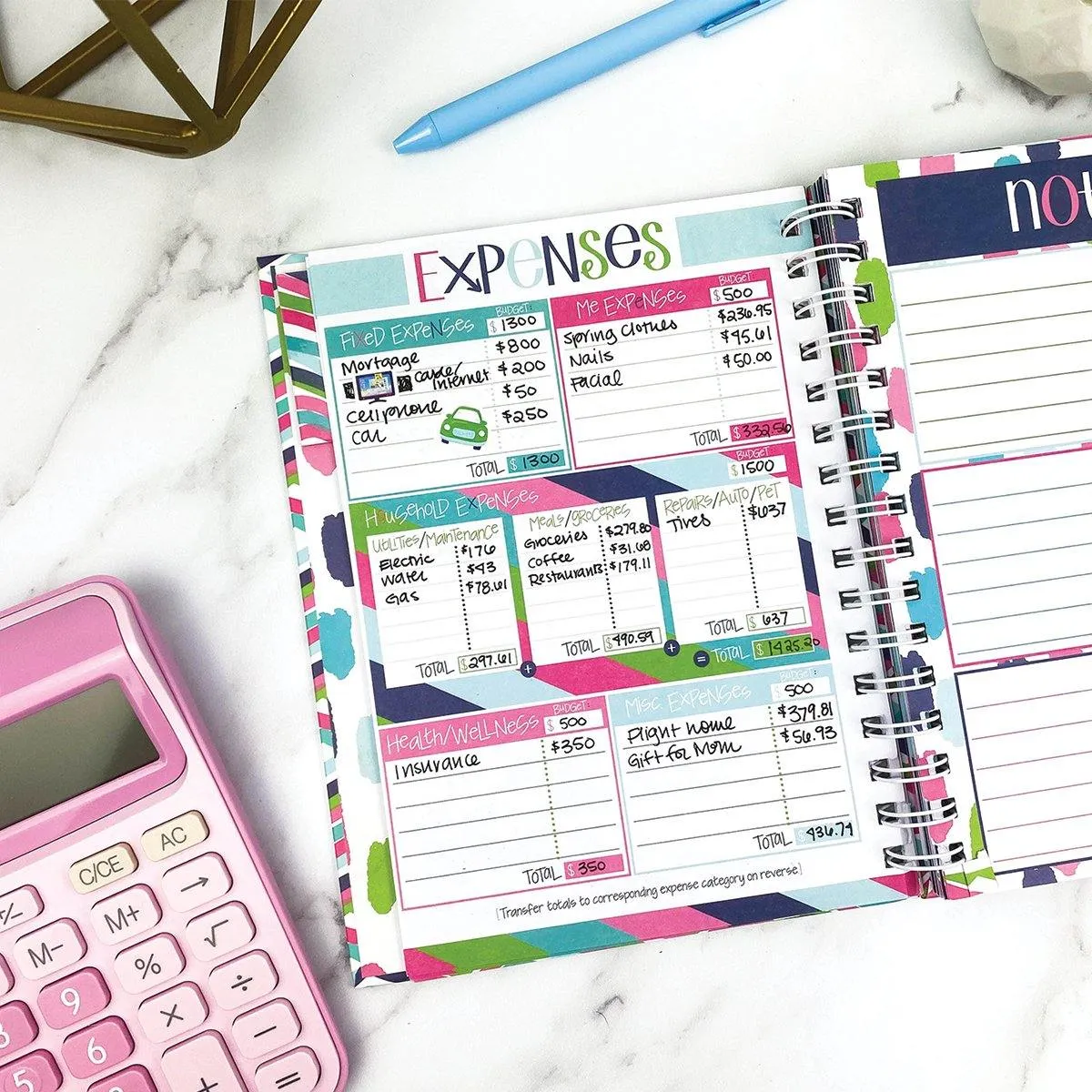 Budgeting Bundle | Budget Binder™ Financial Workbook   Mini Peek at the Week® Planner Pad   Sticker Set