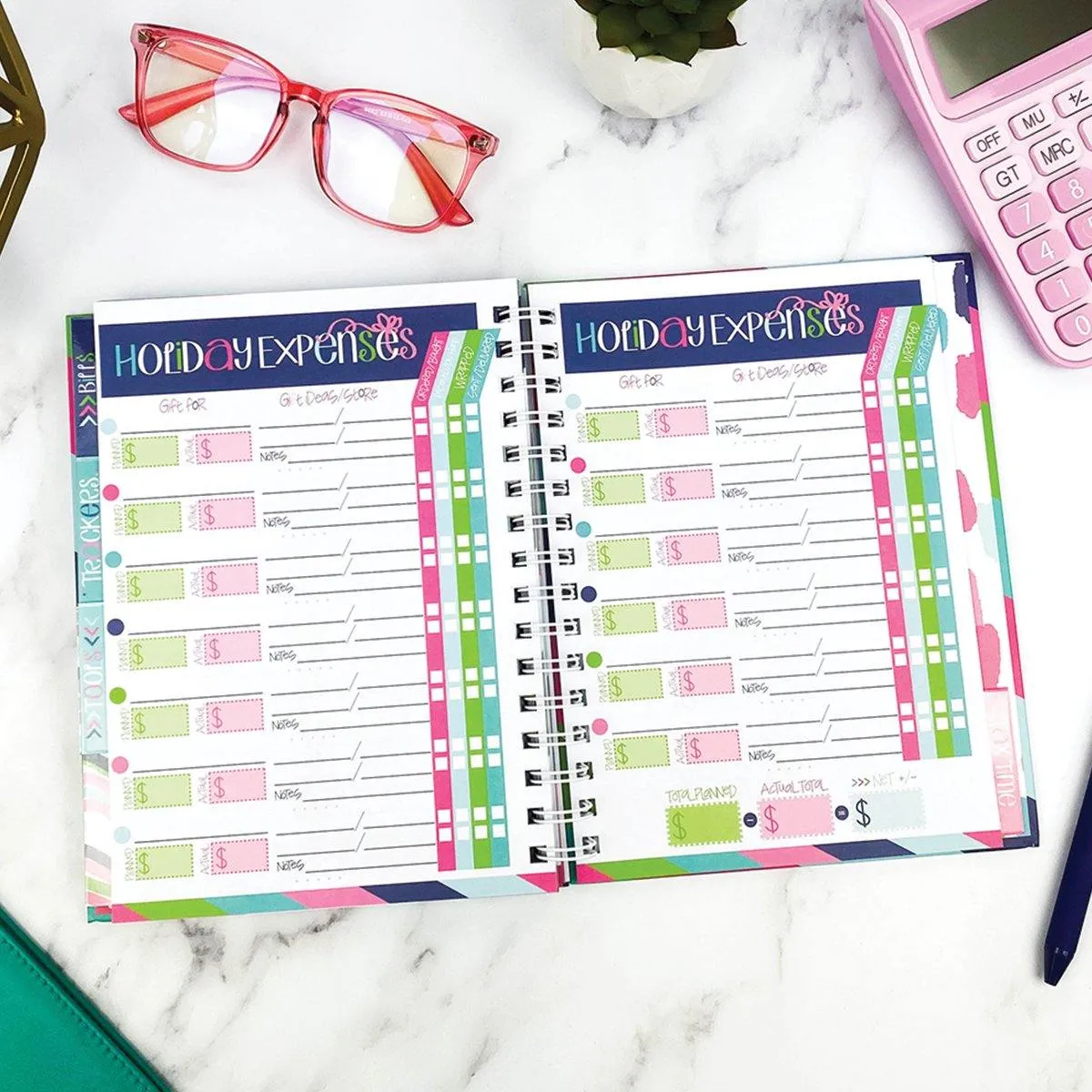 Budgeting Bundle | Budget Binder™ Financial Workbook   Mini Peek at the Week® Planner Pad   Sticker Set