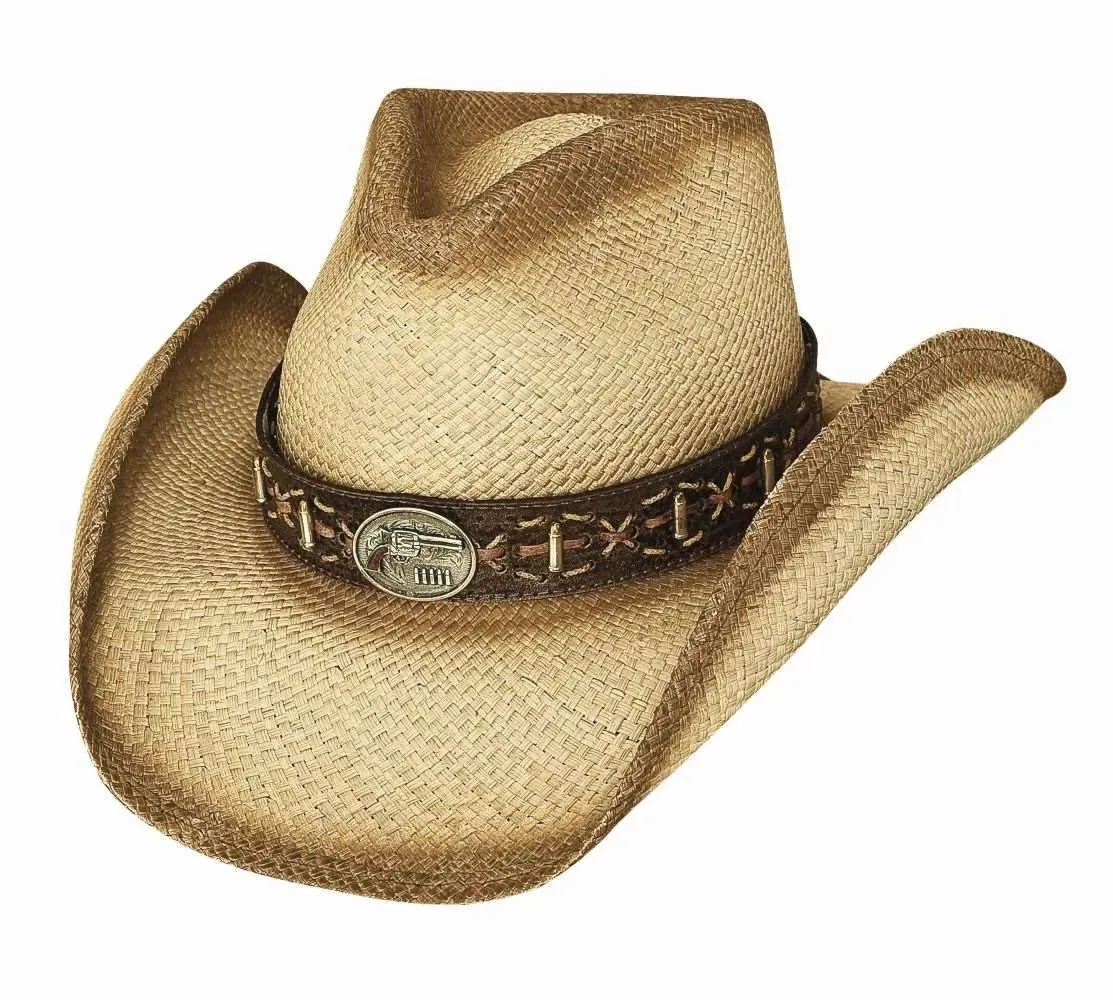 Bullhide Left Handed Gun - Shapeable Panama Straw Cowboy Hat