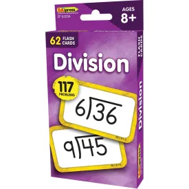 Division 0-12 Flash Cards