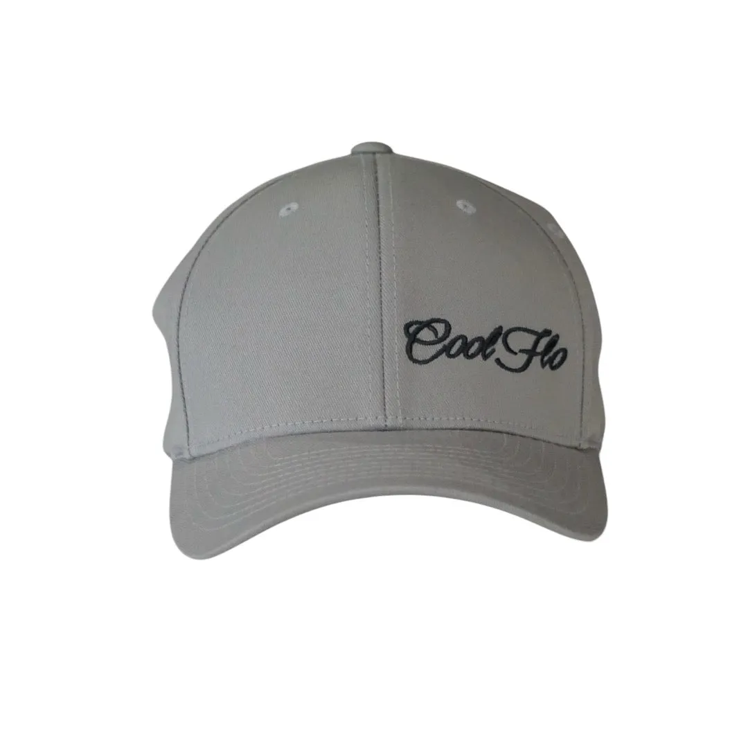 Flexfit Script Baseball Cap - Silver-Grey