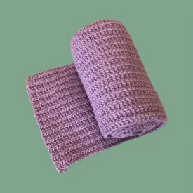 Knits by AK Vertical Rib Scarf in Lilac