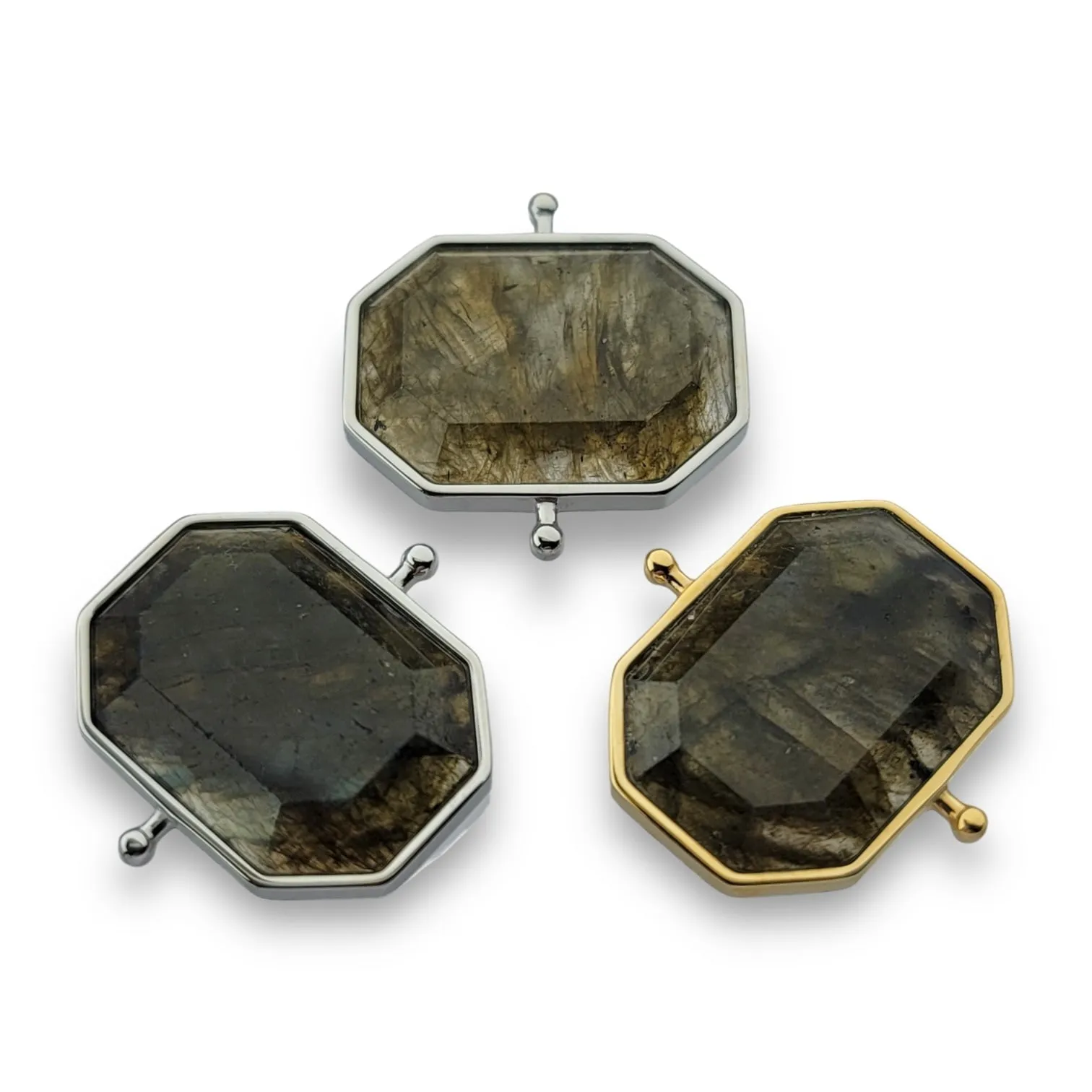 Labradorite Octangle Crystal Element (standard grade – no labradorescence/flash)