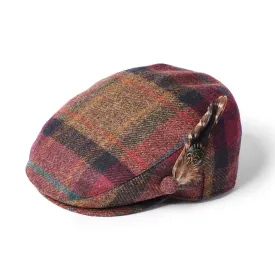 Ladies British Wool Flat Cap - Pink by Failsworth