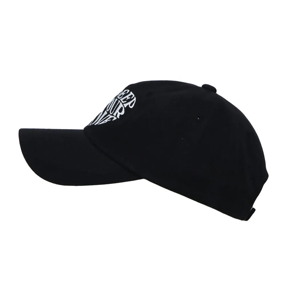 Love Lettering Embroidery Baseball Cap Cotton Dad Hats Adjustable DC11533