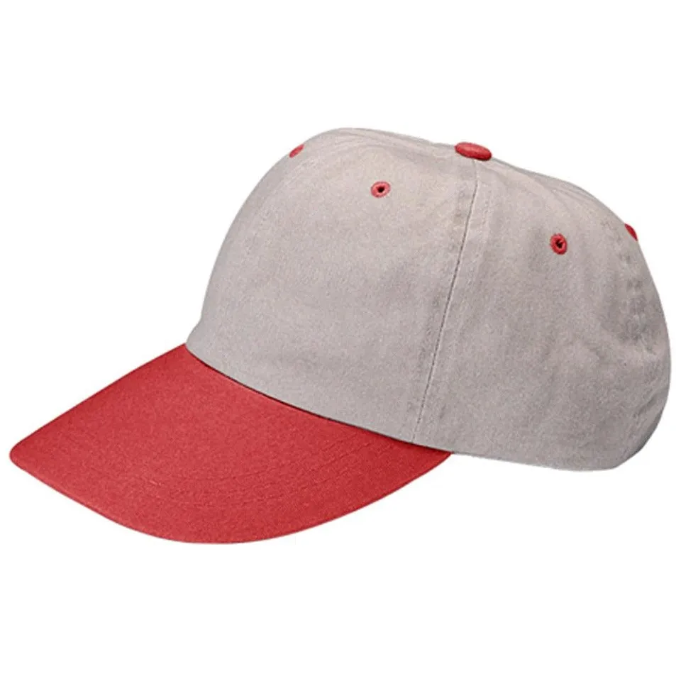 Low Profile Unstructured Pigment Dyed Cotton Twill Adjustable Strapback Baseball Cap