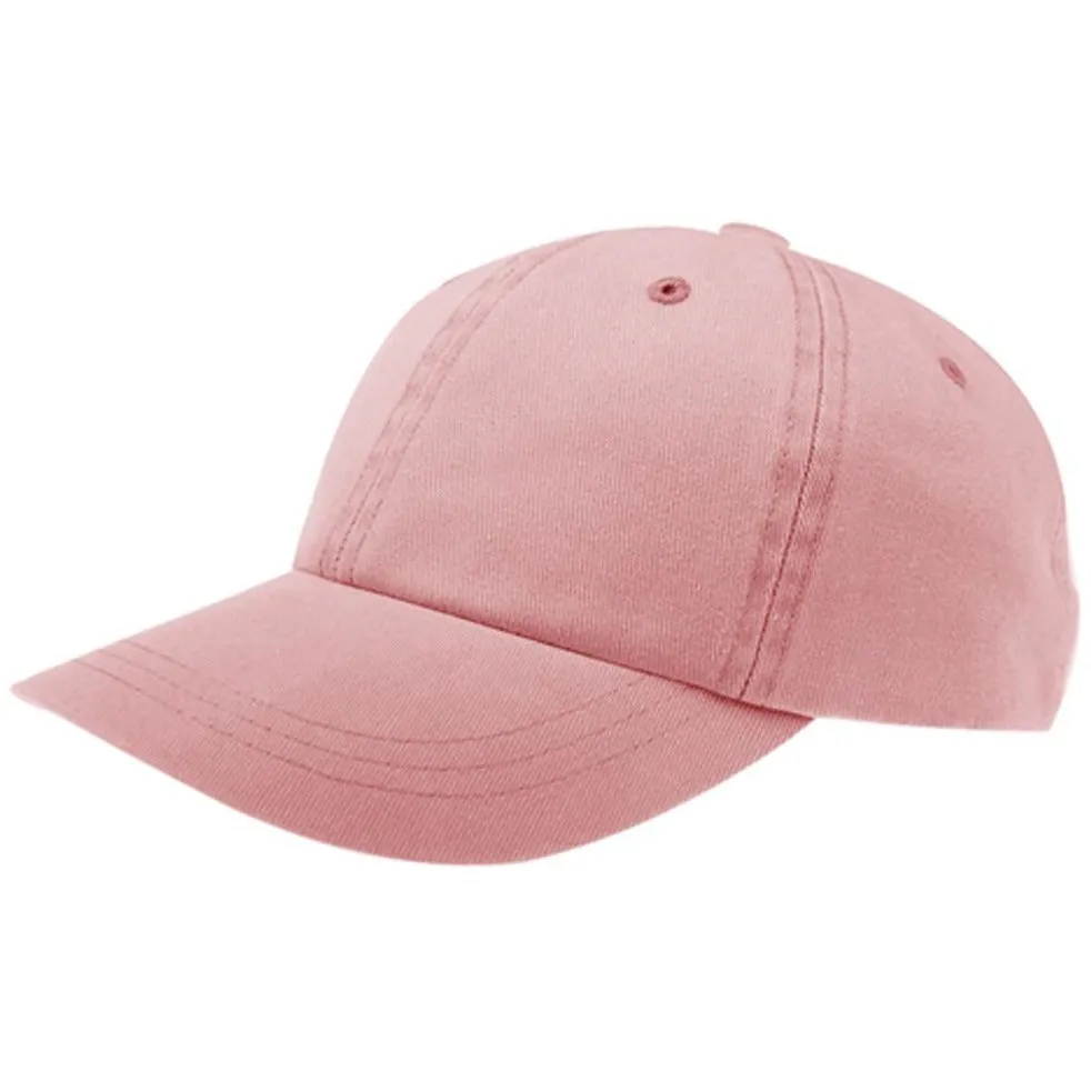 Low Profile Unstructured Pigment Dyed Cotton Twill Adjustable Strapback Baseball Cap