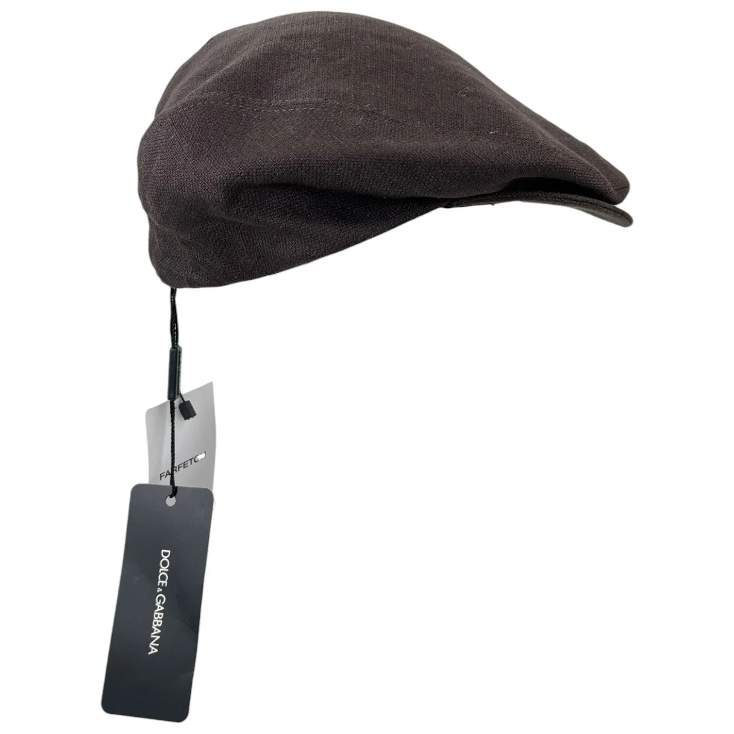 Men's Gabardine Flat Cap Brown