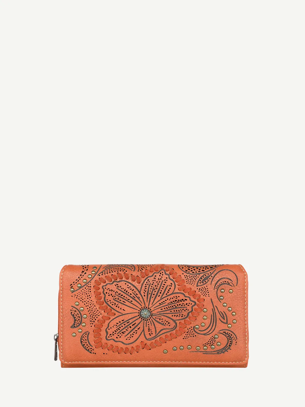 Montana West Cut-out Floral Embossed Wallet