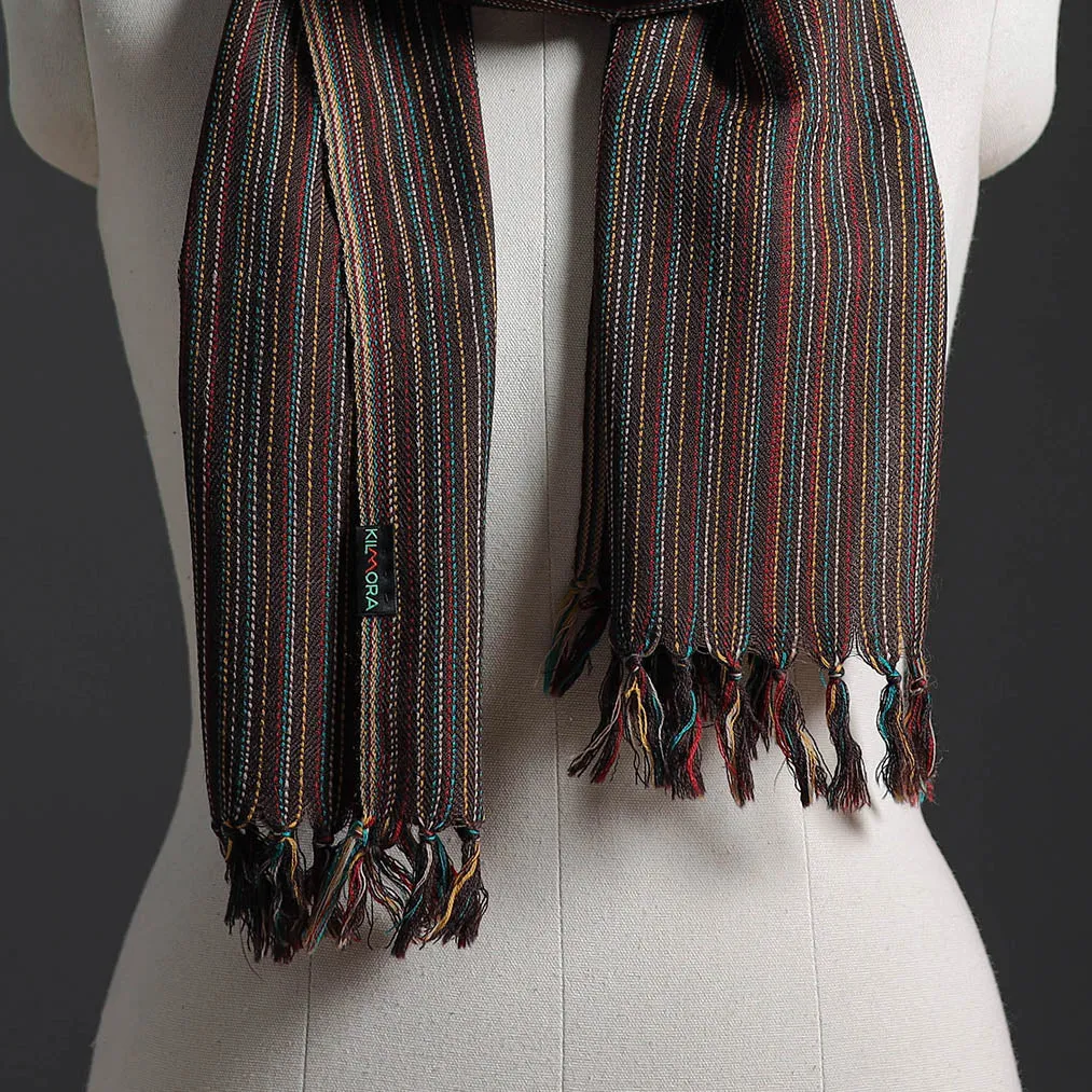 Multicolor - Kumaun Handwoven Pure Merino Wool Scarf 232