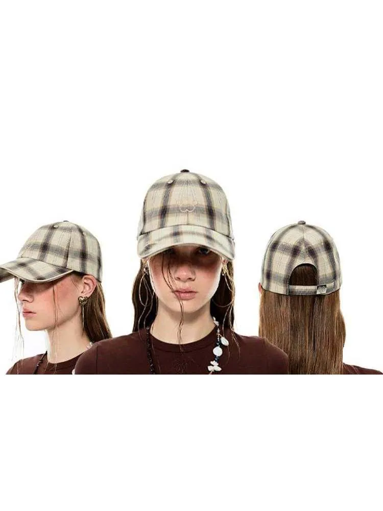 Plaid Baseball Cap【s0000009156】