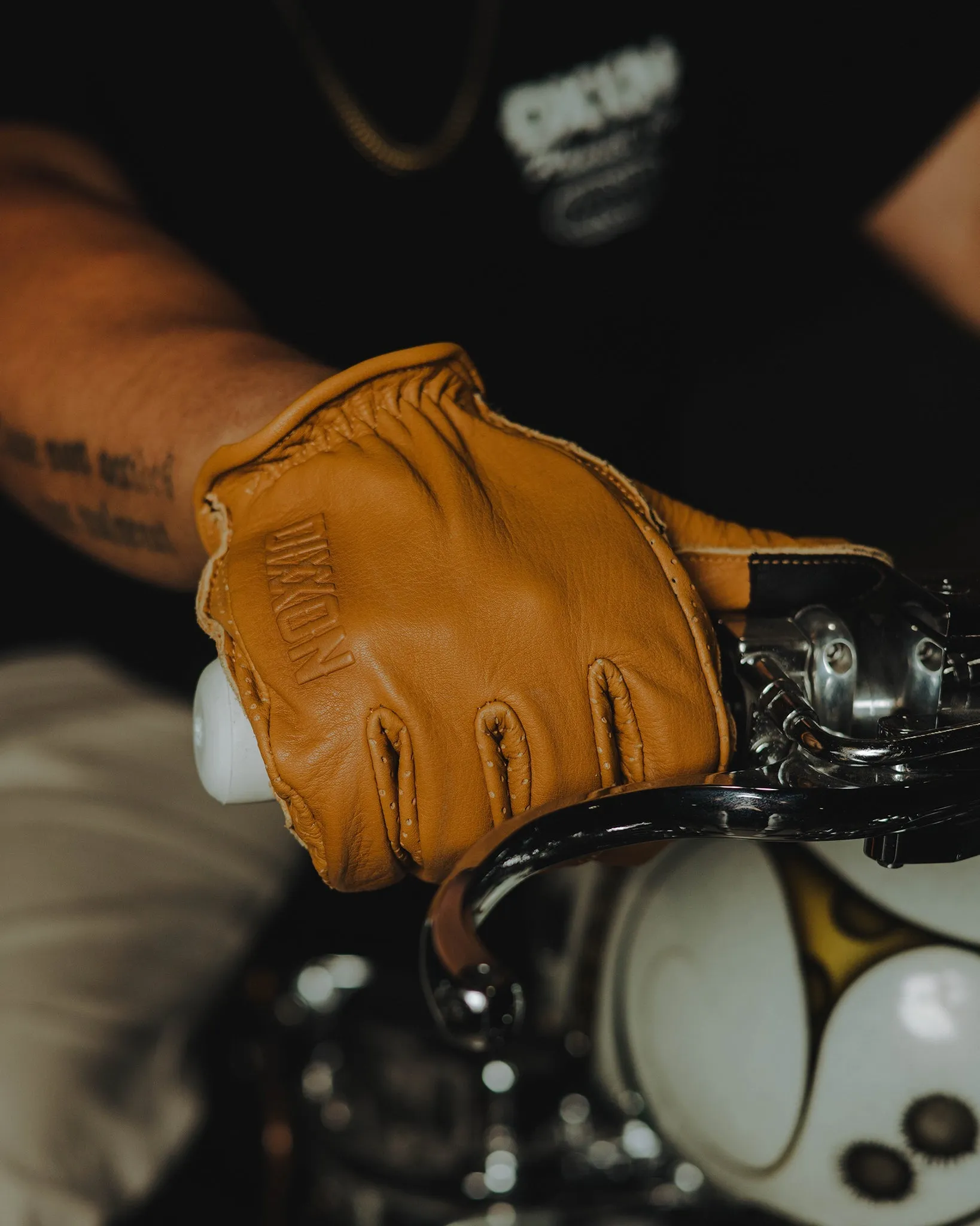 Roper Leather Moto Gloves - Deerskin