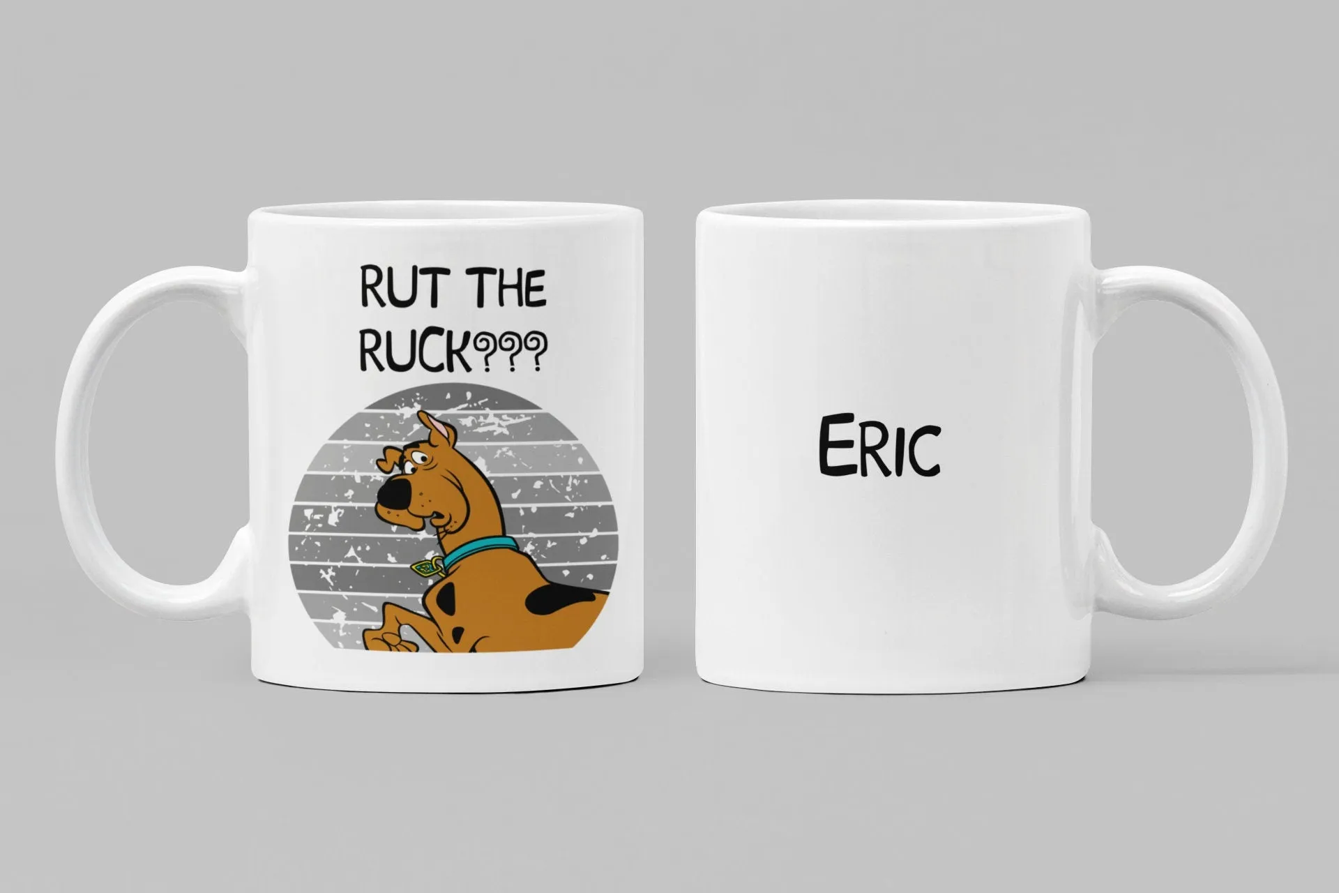 Rut the Ruck 11 oz mug.  Scooby lover gift