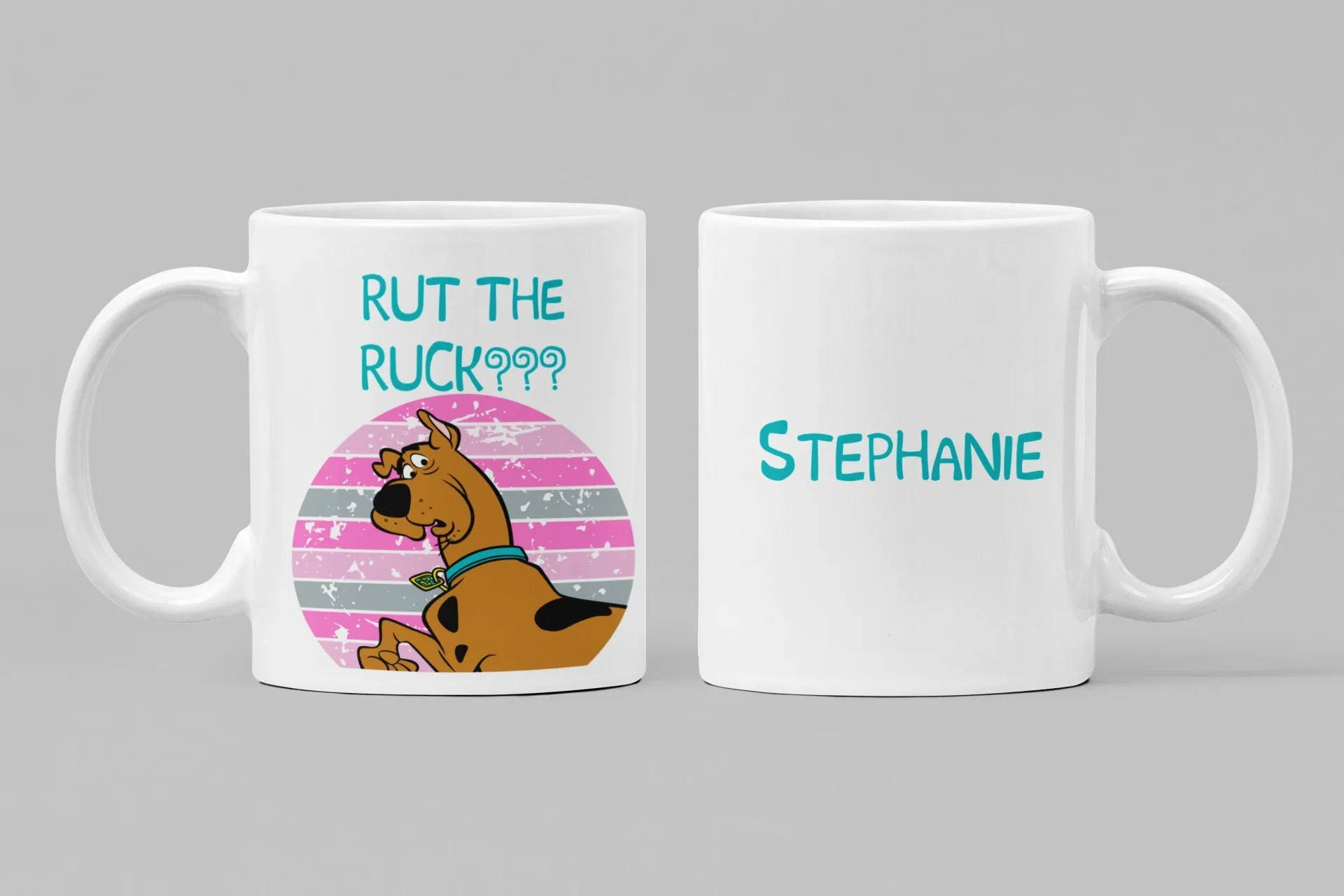 Rut the Ruck 11 oz mug.  Scooby lover gift