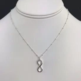 Silver Infinity Pendant - M