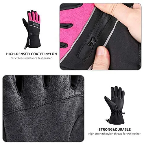 Ski Gloves Waterproof Winter Warm Gloves