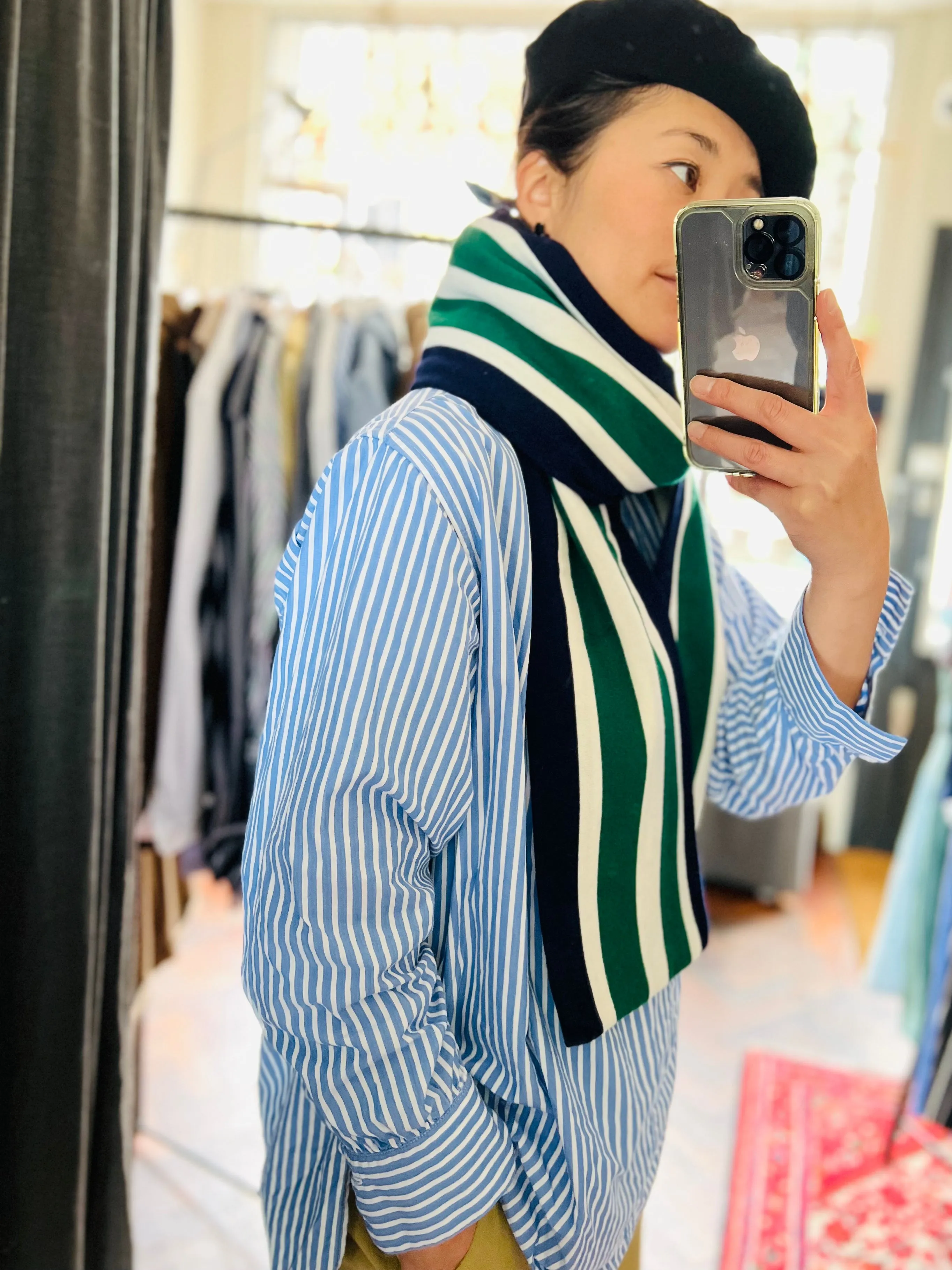 Stripe Scarf / Green