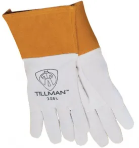 Tillman 25B 4" Cuff Lightweight Pearl Deerskin Leather Welding Gloves (1 Pair)