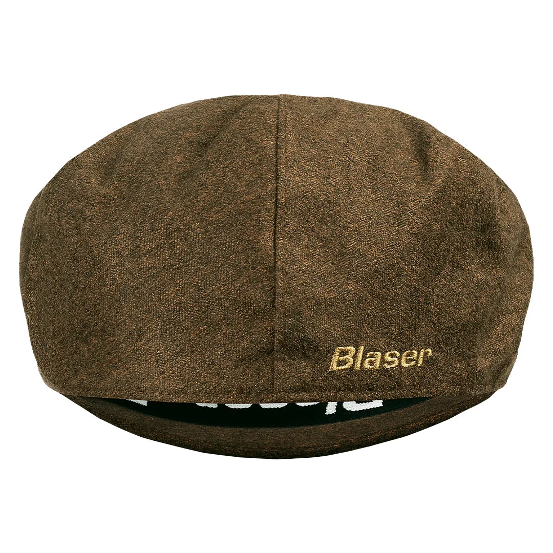 Vintage Flat Cap - Dark Brown Melange by Blaser