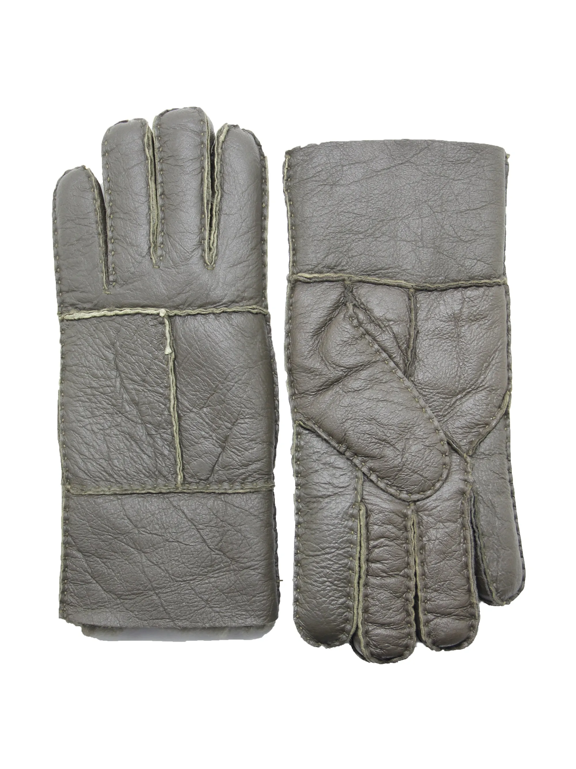 YISEVEN Men's Winter Sheepskin Shearling Leather Gloves