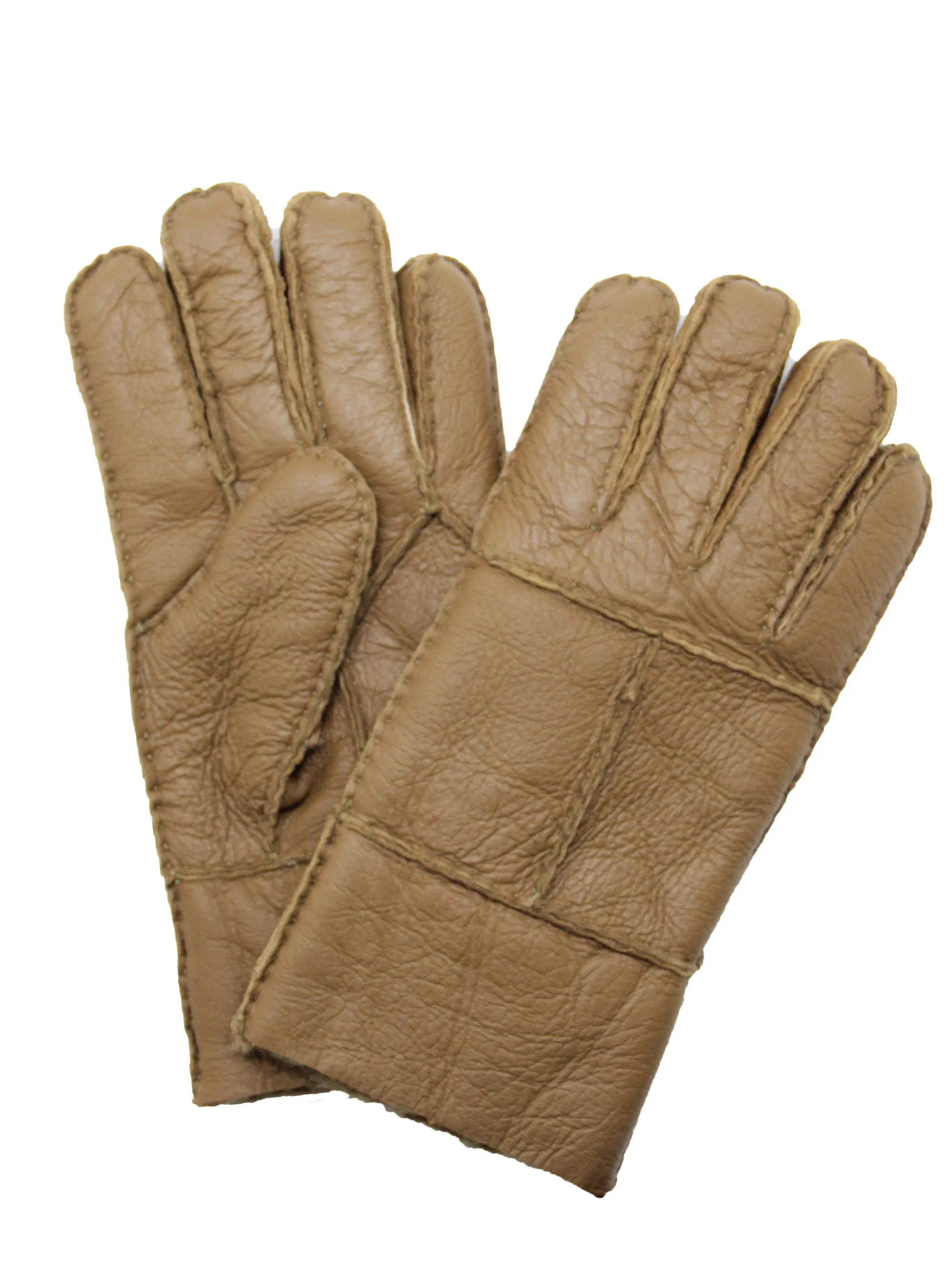 YISEVEN Men's Winter Sheepskin Shearling Leather Gloves